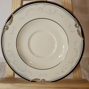 Nortiake Formal Sunset  9781 Saucer Ivory/Black /Gold/Gray Mint Condition